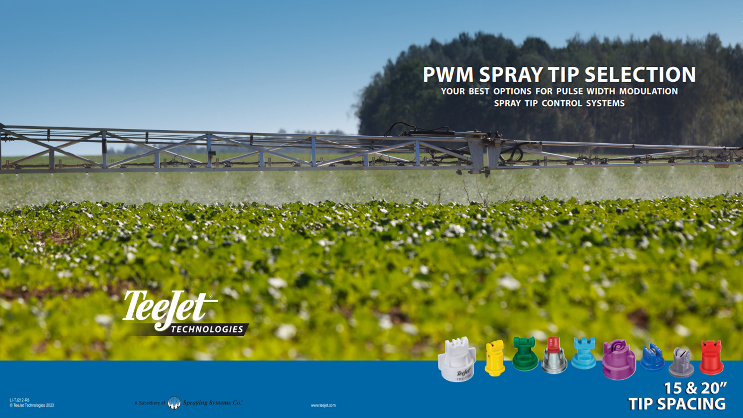 LI-TJ212 PWM Spray Tip Selection