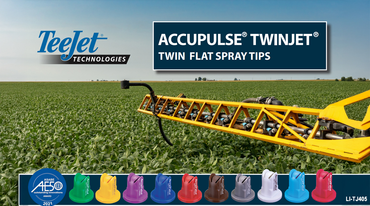 LI-TJ405 AccuPulse TwinJet Twin Tapered Flat Spray Tips